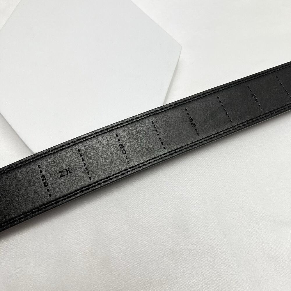 Men's Dress Belt Ratchet Belt Black Leather 1 1/4" Comfort Click NWOT - Picture 5 of 8